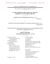 Joint Appendix TOC Vol 2 Edited