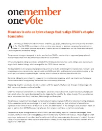 Members to Vote on Bylaw Change That Realign RNAO's Chapter Boundaries