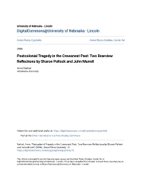 Postcolonial Tragedy in the Crowsnest Past: Two Rearview Reflections By