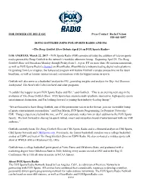 Doug Gottlieb Joins Fox Sports Radio and Fs1