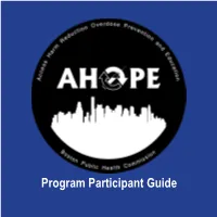 Program Participant Guide