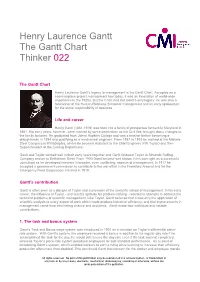 Henry Laurence Gantt the Gantt Chart Thinker 022