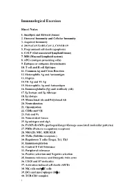 Immunological Exercises.Pdf