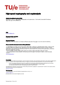High-Speed Cryptography and Cryptanalysis
