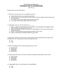 INTRODUCTION to GUNSMITHING Version 2.11