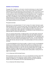 MARKING of BUTTONHOLE Paragraph 136. a Buttonhole Is A