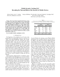 Revealing the Nuts and Bolts of the Security of Mobile Devices