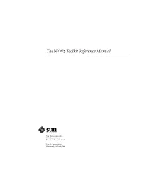 The News Toolkit Reference Manual