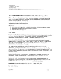 A Phase 3 Randomized, Double-Blind, Dose-Contro