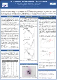 An X-Ray Study of the Lower-Luminosity Lirgs from GOALS N