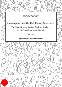 Consequences of the EU-Turkey Statement
