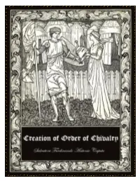 Creation of Order of Chivalry Page 0 of 72