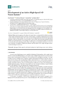 Development of an Active High-Speed 3-D Vision System †