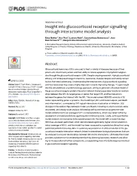 Insight Into Glucocorticoid Receptor Signalling Through Interactome Model Analysis
