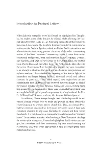 Introduction to Pastoral Letters