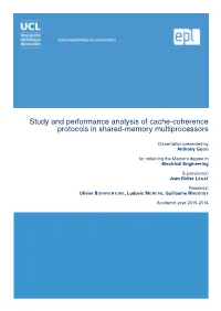 Study and Performance Analysis of Cache-Coherence Protocols in Shared-Memory Multiprocessors