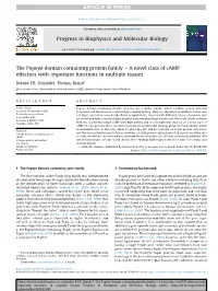 The Popeye Domain Containing Protein Family E a Novel Class of Camp Effectors with Important Functions in Multiple Tissues