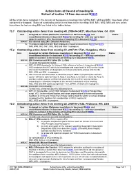 Action Items at the End of Meeting 54 Extract of Section 15 from Document N3603