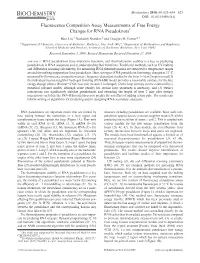 Fluorescence Competition Assay Measurements of Free Energy Changes for RNA Pseudoknots† Biao Liu,‡ Neelaabh Shankar,§ and Douglas H