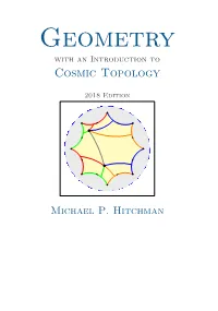 Hyperbolic Geometry, Elliptic Geometry, and Euclidean Geometry