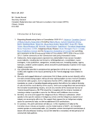 Commercial Radio Policy Framework Review