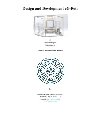 Design and Development Eg-Roti