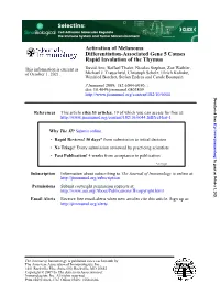 Rapid Involution of the Thymus Differentiation-Associated Gene 5