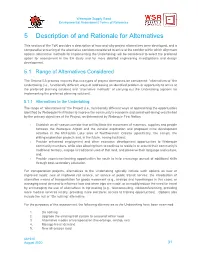 5 Description of and Rationale for Alternatives