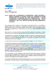 Codognè, 27 Maggio 2019 AREA