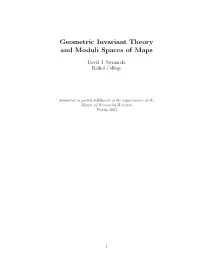 Geometric Invariant Theory and Moduli Spaces of Maps