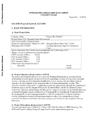 INTEGRATED SAFEGUARDS DATA SHEET CONCEPT STAGE Report No.: AC4020