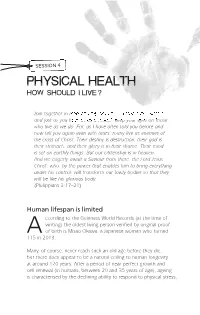 Physical Health: How Should I Live?