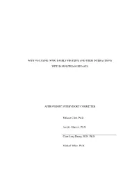 With No Lysine (WNK) Family Proteins and Their Interaction With
