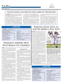 Younus Shines but Australia in Charge