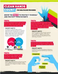 Clean Hands Count for Healthcare Providers Factsheet