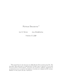 Fortran Resources 1