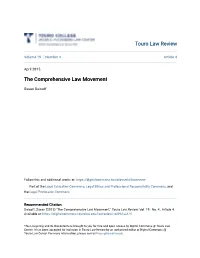 The Comprehensive Law Movement