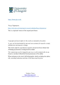 Theses Digitisation: This Is a Digitised Version of the Original Print Thesis. Copyright and Moral