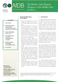 Dynamics of the Middle Class in Africa Afdb