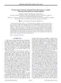First-Principles Anharmonic Vibrational Study of the Structure of Calcium Silicate Perovskite Under Lower Mantle Conditions