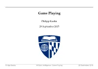 Game Playing