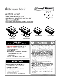WARNING Operator's Manual