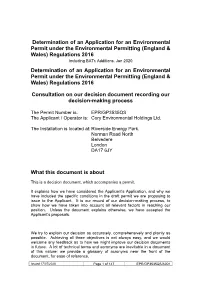 Decision Document Recording Our Decision-Making Process