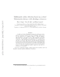 Multivariate Outlier Detection Based on a Robust Mahalanobis Distance with Shrinkage Estimators