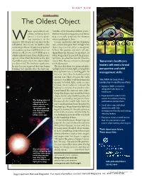 The Oldest Object