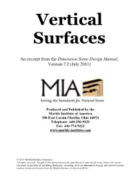 An Excerpt from the Dimension Stone Design Manual, Version 7.2 (July 2011)