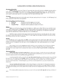 Learning to Sail the Tech Dinghy - Sunday Morning Class Notes
