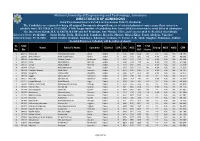 Merit Call List III 2020
