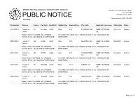 Public Notice &gt;&gt; Licensing and Management System Admin &gt;&gt;