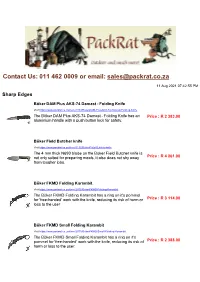 Sharp Edges Catalogue As a PDF Document